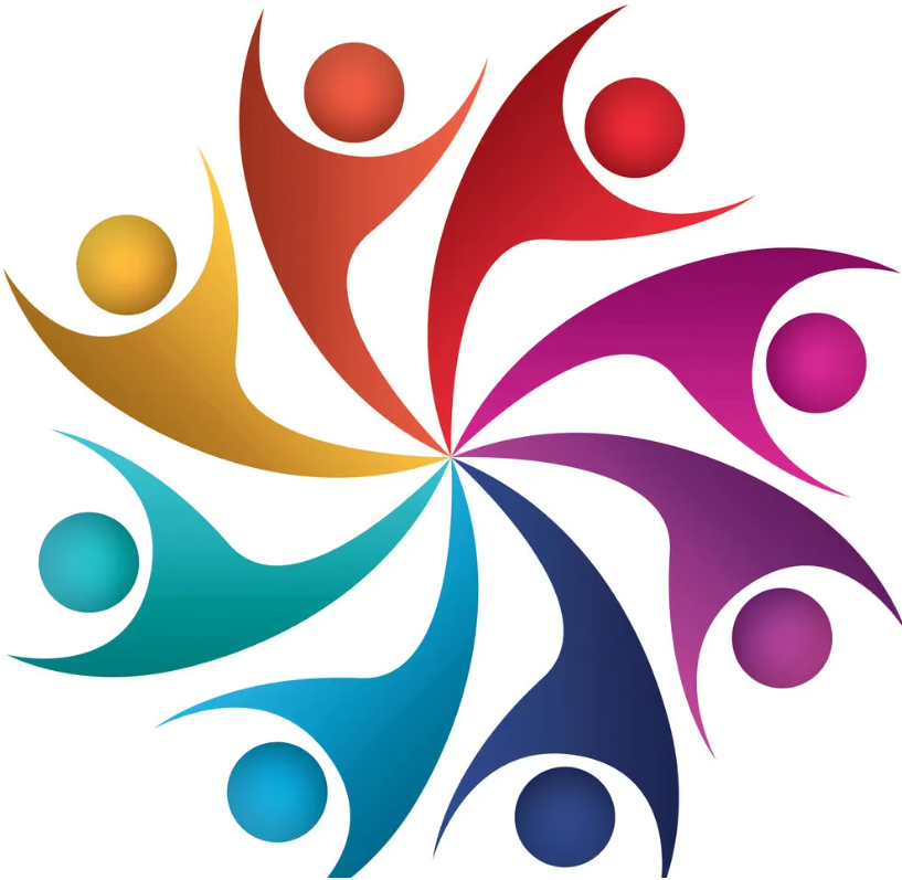 Teamwork With Abstract Figure Human Royalty Free Vector Google Chrome 6 30 2025 1 02 22 PM